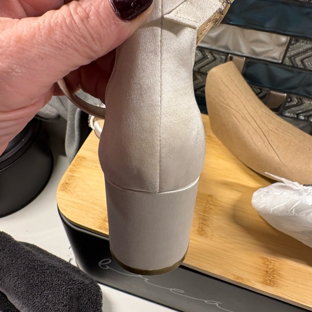 Betsey Johnson Silver Embellished Heels - Picture 4 of 5